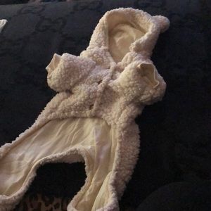 UGG DOG OUTFIT . Purchased for my Maltese about 6 lbs but was a little big !